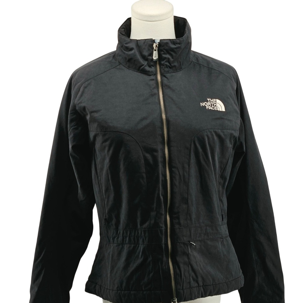 The North Face Jacket Womens S Black Windbreaker Lined Insulated Pockets